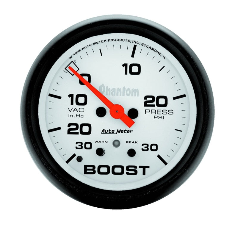 AutoMeter Gauge Vac/Boost 2-5/8in. 30Inhg-30PSI Digital Stepper Motor Phantom-thumbmail-1