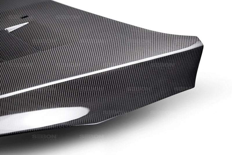 Seibon 15-16 Ford Focus TS-Style Gloss Finish Carbon Fiber Hood-thumbmail-2