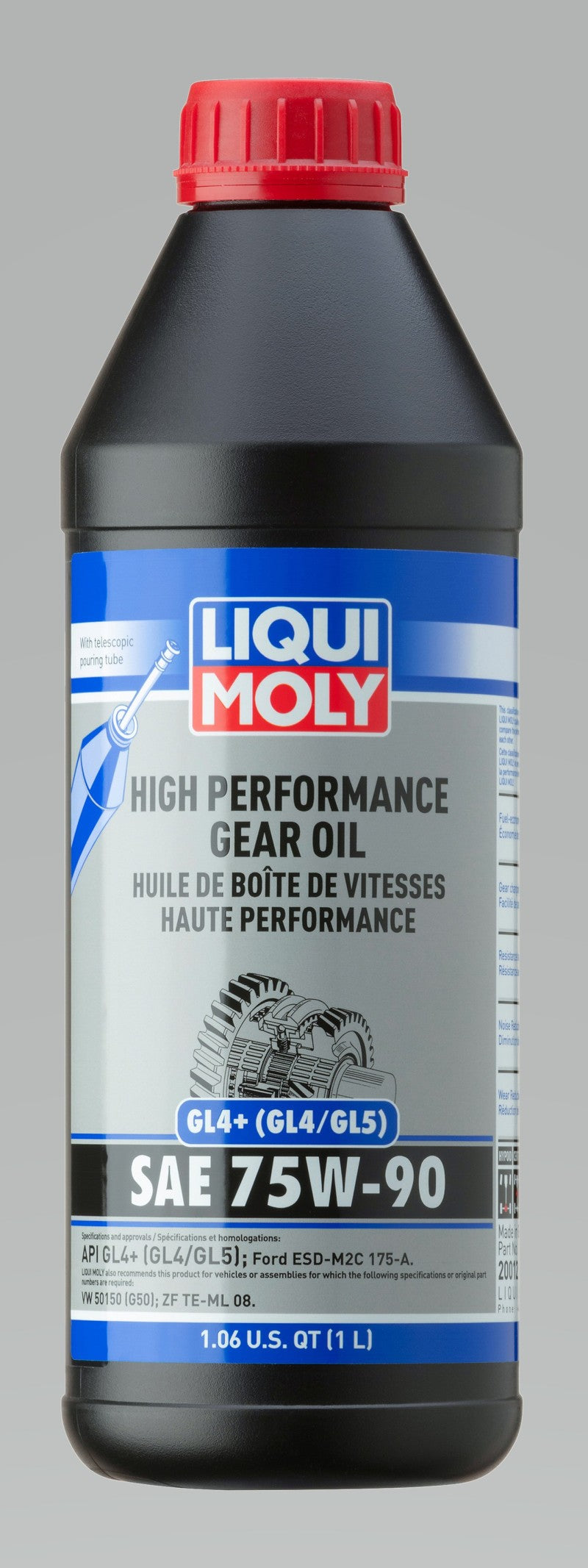 LIQUI MOLY 1L High Performance Gear Oil (GL4+) SAE 75W90-thumbmail-2