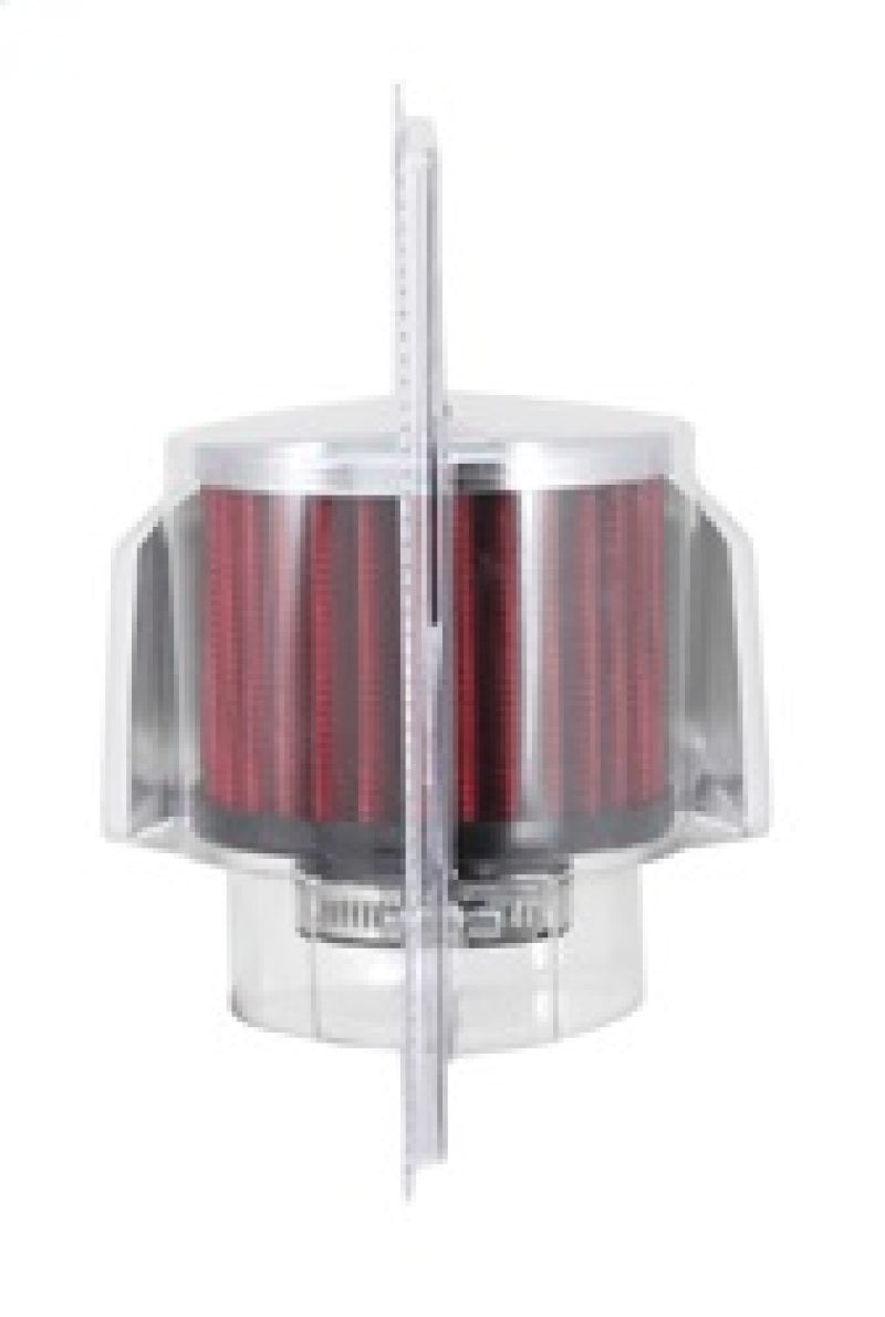 K&N 1.375in Flange ID x 3in OD x 2.5in Height Clamp On Crankcase Vent Filter-thumbmail-5