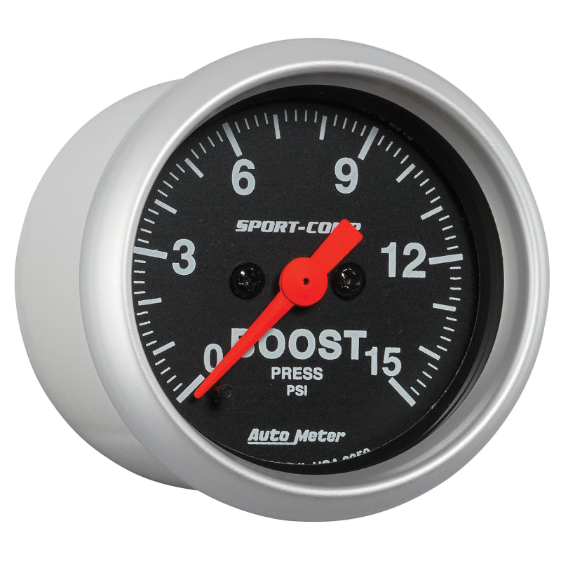 Autometer 2-1/16in 15PSI Boost Digital Stepper Motor Sport-Comp Gauge