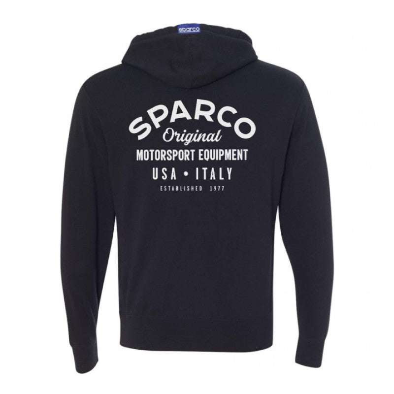 Sparco Sweatshirt ZIP Garage BLK - Large-thumbmail-1