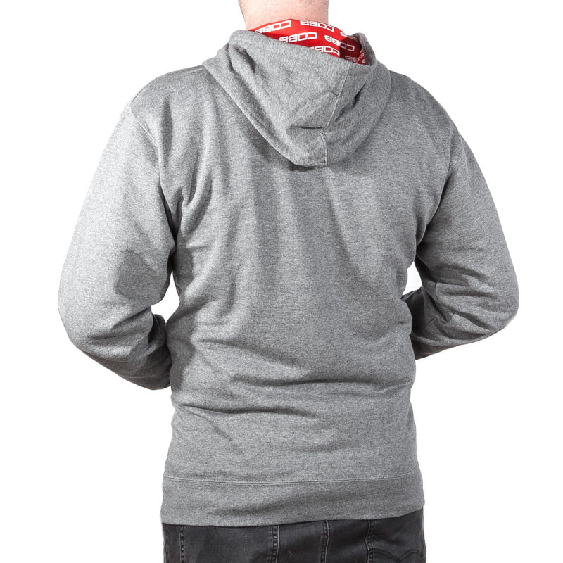 Cobb Grey Zippered Hoodie - Size Large-thumbmail-1