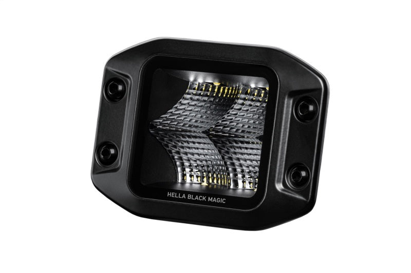 Hella Universal Black Magic 3.2in L.E.D. Cube Kit - Flood Beam (Flush Mount)-thumbmail-6