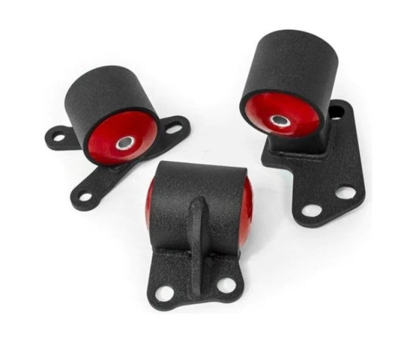 Innovative 92-95 Civic B/D Series Black Steel Mounts 95A Bushings (Auto to Manual Hydro 2 Bolt)-thumbmail-1