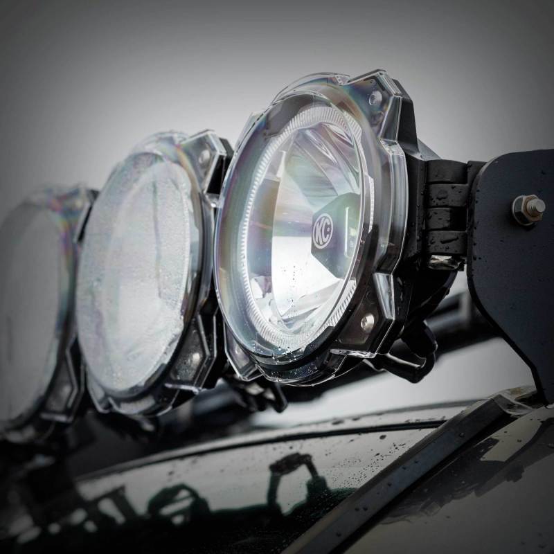 KC HiLiTES 6in. Light Shield for Gravity Pro6 LED Lights (Single) - Clear-thumbmail-3