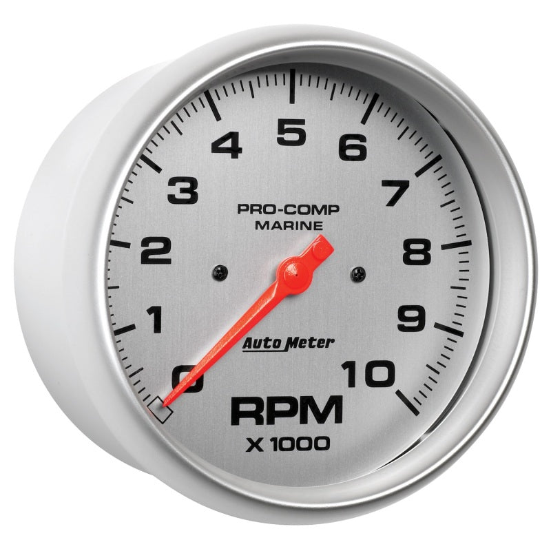 Autometer Marine Silver Ultra-Lite 5in 10K RPM In-Dash Tachometer Gauge-thumbmail-2