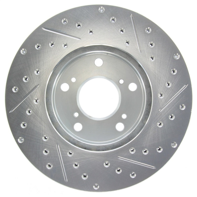 StopTech Select Sport 06-08 Honda Civic GX / 98-02 Accord V7 Slotted and Drilled Right Front Rotor-thumbmail-2