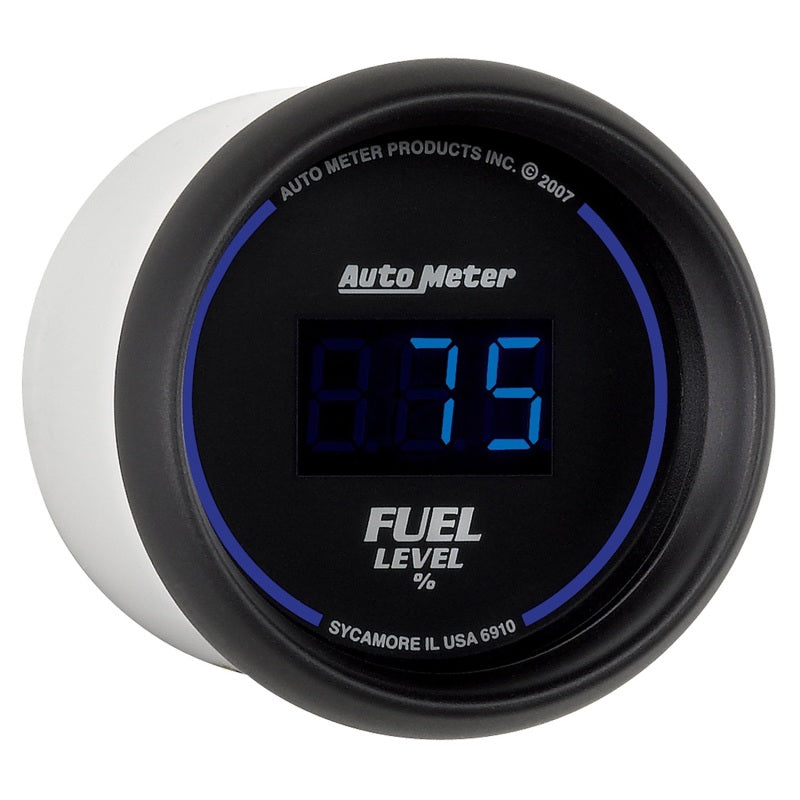 Autometer Cobalt Digital 52.4mm Black Programmable Empty-Full Range Fuel Level Gauge-thumbmail-2