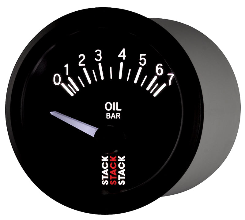 Autometer Stack 52mm 0-7 Bar M10 (M) Electric Oil Pressure Gauge - Black-thumbmail-3