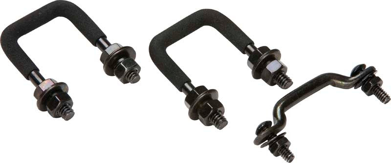 Kentrol 55-86 Jeep Windshield Tie Down Kit CJ - Powdercoat Black-thumbmail-1