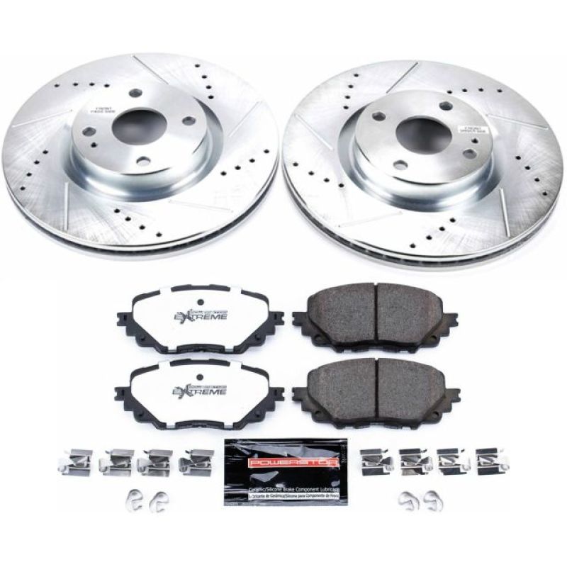 Power Stop 17-19 Fiat 124 Spider Front Z26 Street Warrior Brake Kit-thumbmail-1