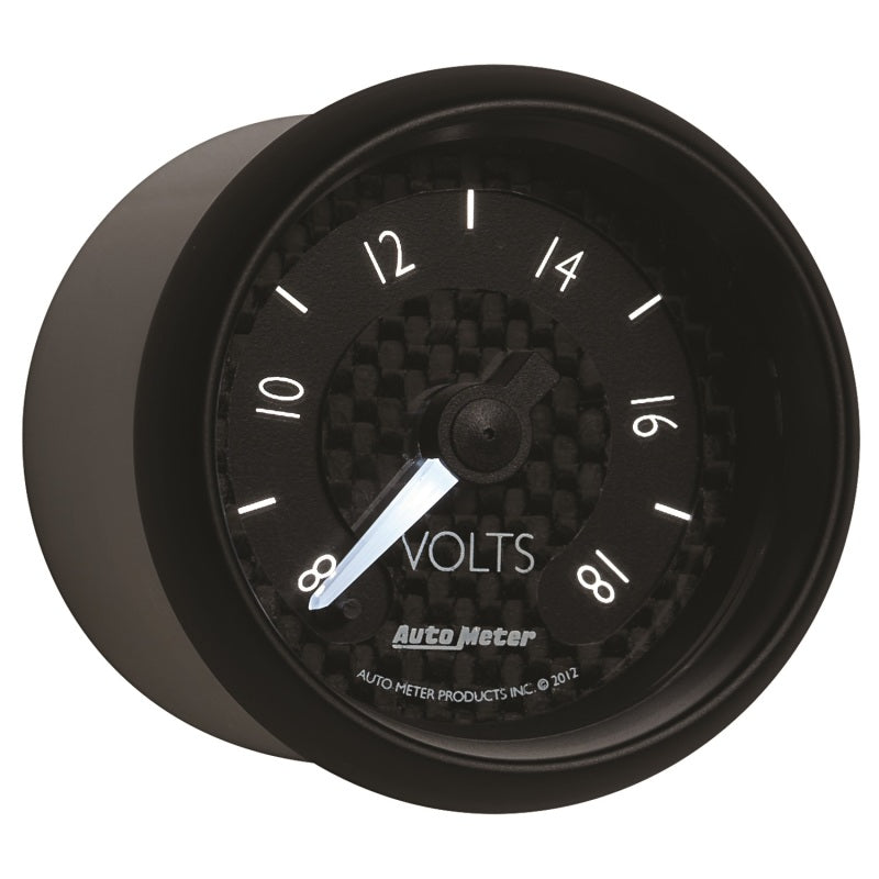 Autometer GT Series 52mm Full Sweep Electronic 8-18 Volts Voltmeter-thumbmail-2