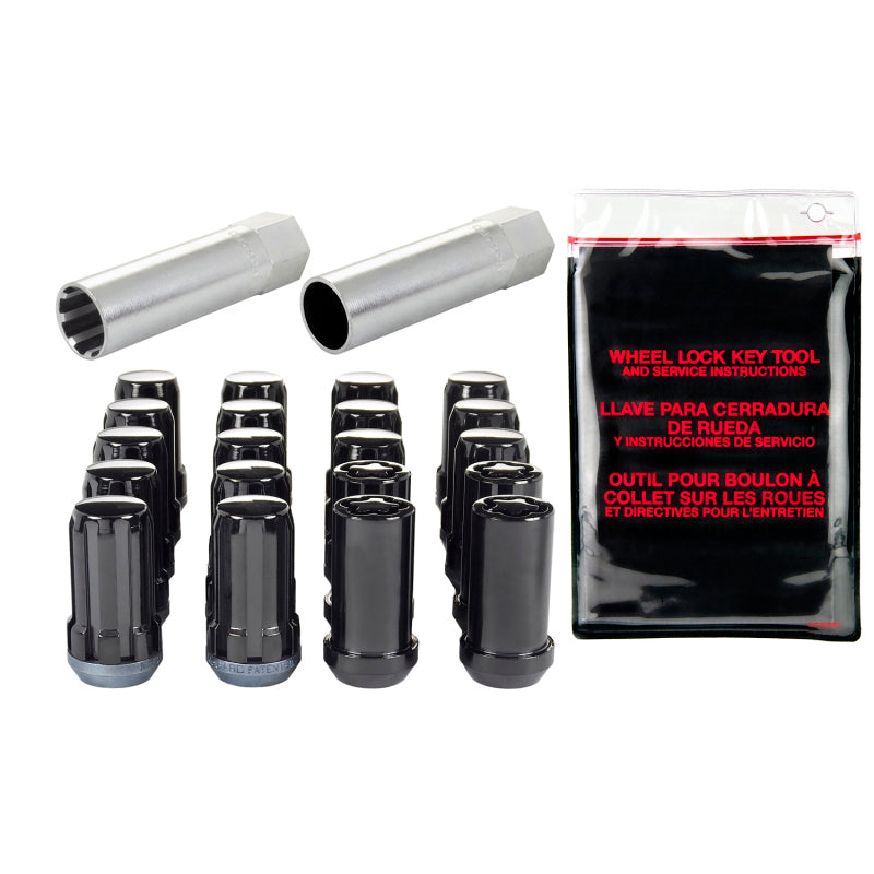 McGard SplineDrive Tuner 5 Lug Install Kit w/Locks & Tool (Cone) M14X1.5 / 1in. Hex - Blk-thumbmail-2