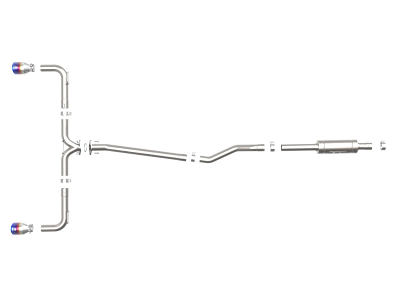 aFe Takeda 2-1/2in 304 SS Cat-Back Exhaust w/ Blue Flame Tips 14-18 Mazda 3 L4 2.0L/2.5L-thumbmail-8