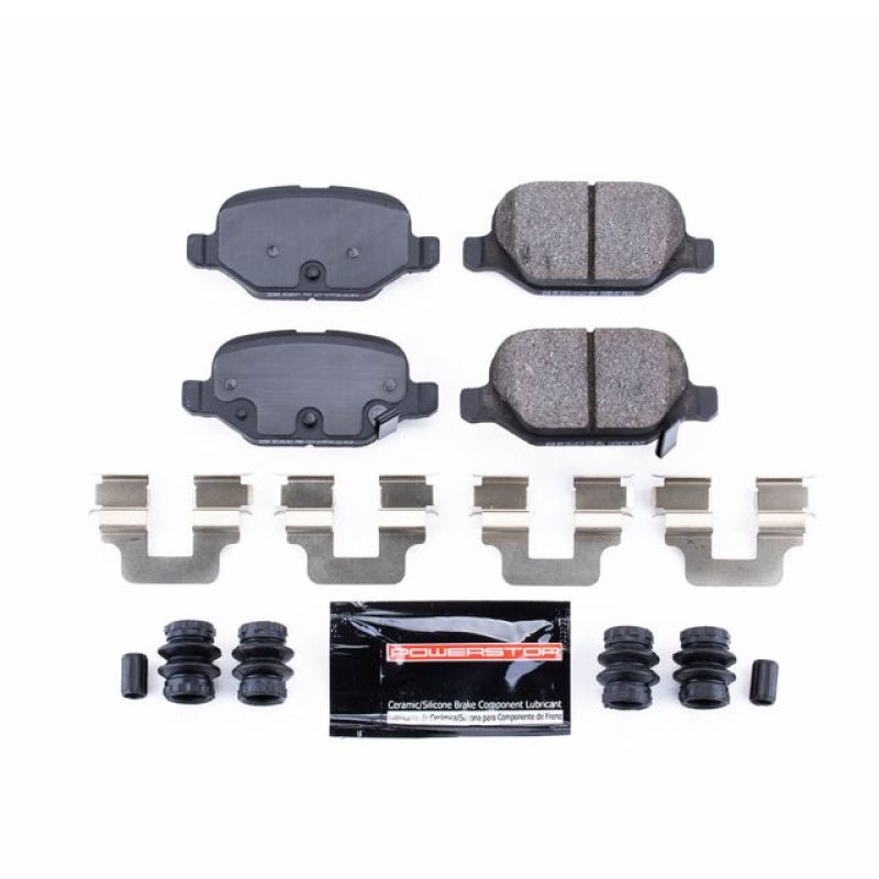 Power Stop 12-17 Fiat 500 Rear Z23 Evolution Sport Brake Pads w/Hardware-thumbmail-1