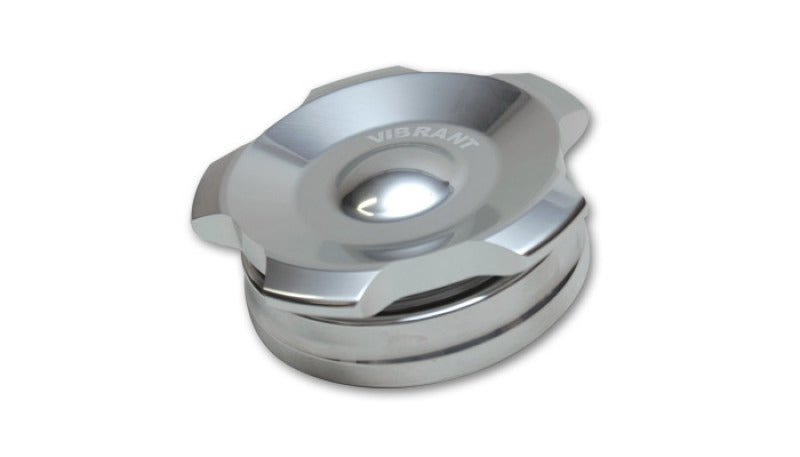 Vibrant 2.75in OD Aluminum Weld Bungs w/ Polished Aluminum Threaded Cap (incl. O-Ring)-thumbmail-1