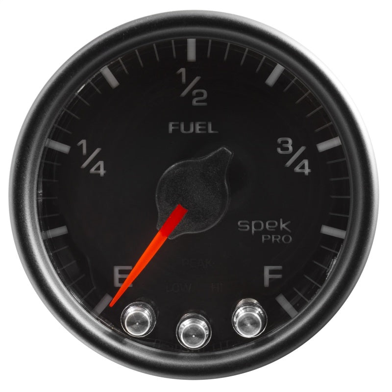 Autometer Spek-Pro Gauge Fuel Level 2 1/16in 0-270 Programmable Blk/Blk-thumbmail-2