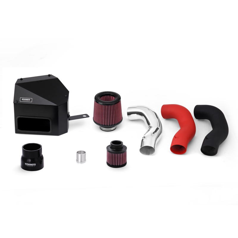 Mishimoto 15-16 VW Golf/GTI 1.8L/2.0L Performance Air Intake Kit - Wrinkle Red-thumbmail-1