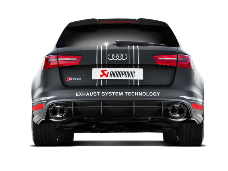 Akrapovic 14-17 Audi RS6 Avant (C7) Evolution Line Cat Back (Titanium) w/ Carbon Tips-thumbmail-3