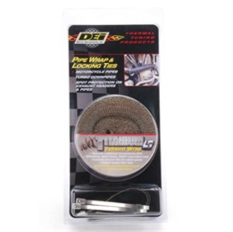 DEI Exhaust Wrap Kit - Pipe Wrap and Locking Tie - Titanium-thumbmail-3