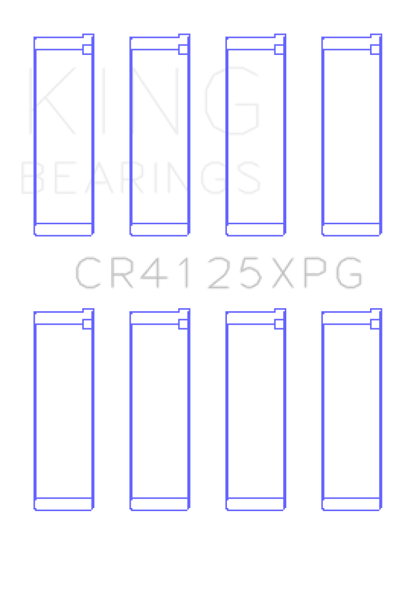 King Subaru EJ20/EJ22/EJ25 (Suites 52mm Journal Size) .026 Oversized Tri-Metal Perf Rod Bearing Set-thumbmail-1
