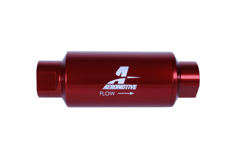 Aeromotive In-Line Filter - (AN-10) 10 Micron Microglass Element Red Anodize Finish-thumbmail-2