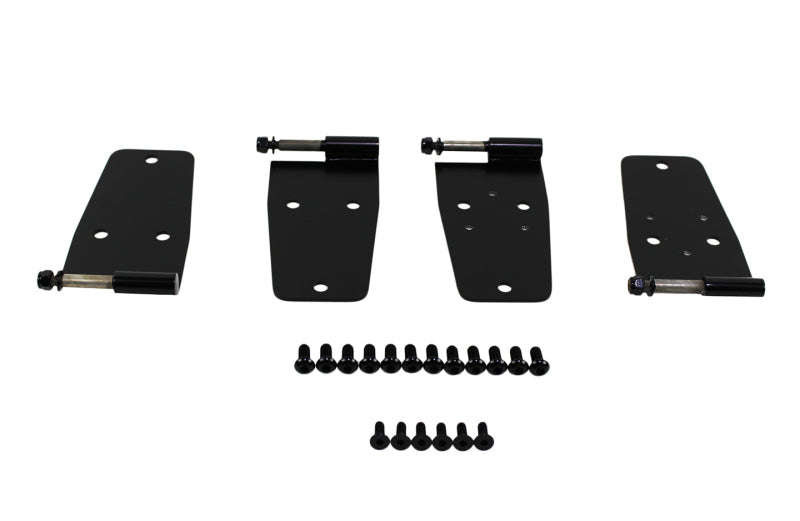 Kentrol 76-93 Jeep CJ/Wrangler YJ Hardtop Door Hinge Set 4 Pieces - Powdercoat Black-thumbmail-1
