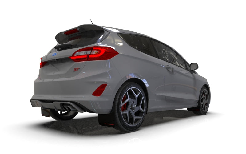 Rally Armor 18-22 Ford Fiesta ST MK8 Black UR Mud Flap w/ Dark Grey Logo-thumbmail-2