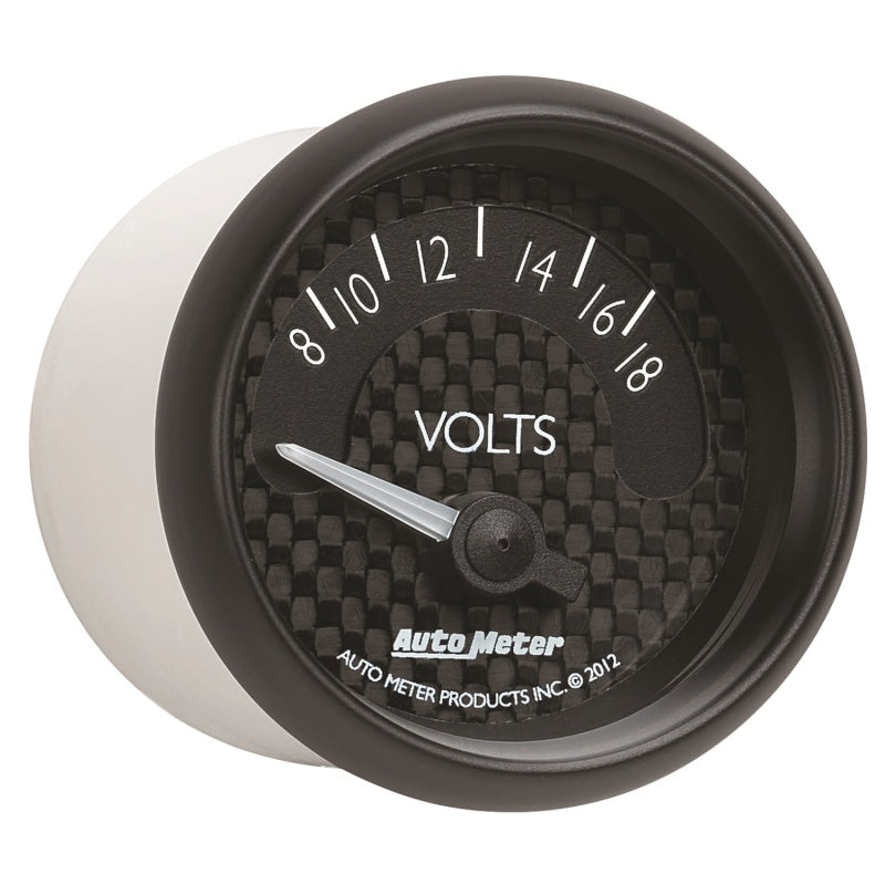 Autometer GT Series 52mm Short Sweep Electronic 8-18 Volts Voltmeter-thumbmail-2