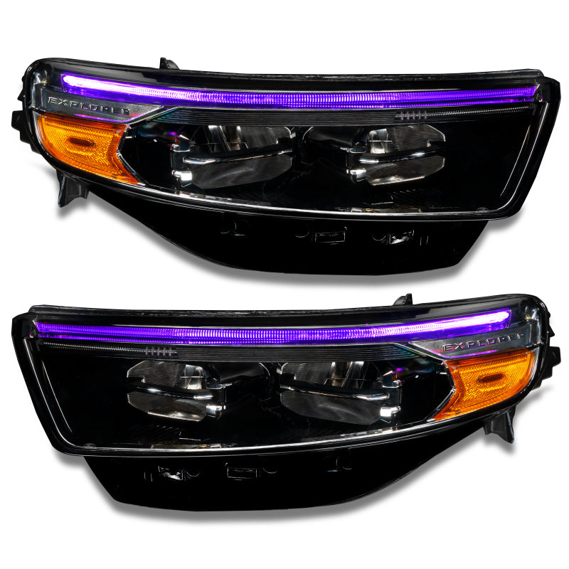 Oracle 20-22 Ford Explorer Dynamic RGB Headlight DRL Upgrade Kit - ColorSHIFT - Dynamic-thumbmail-4