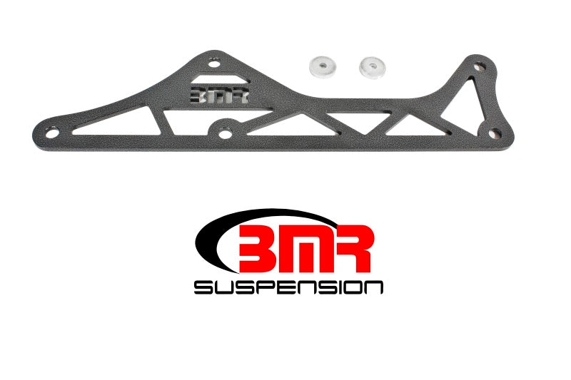 BMR 16-17 6th Gen Camaro Steel Driveshaft Tunnel Brace - Black Hammertone-thumbmail-1