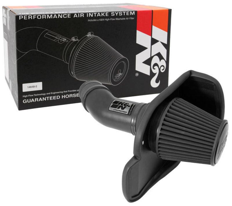 K&N 11-13 Dodge Challenger V8/12-13 Charger V8 / 12-13 Chrysler 300 Black Performance Intake Kit-thumbmail-11