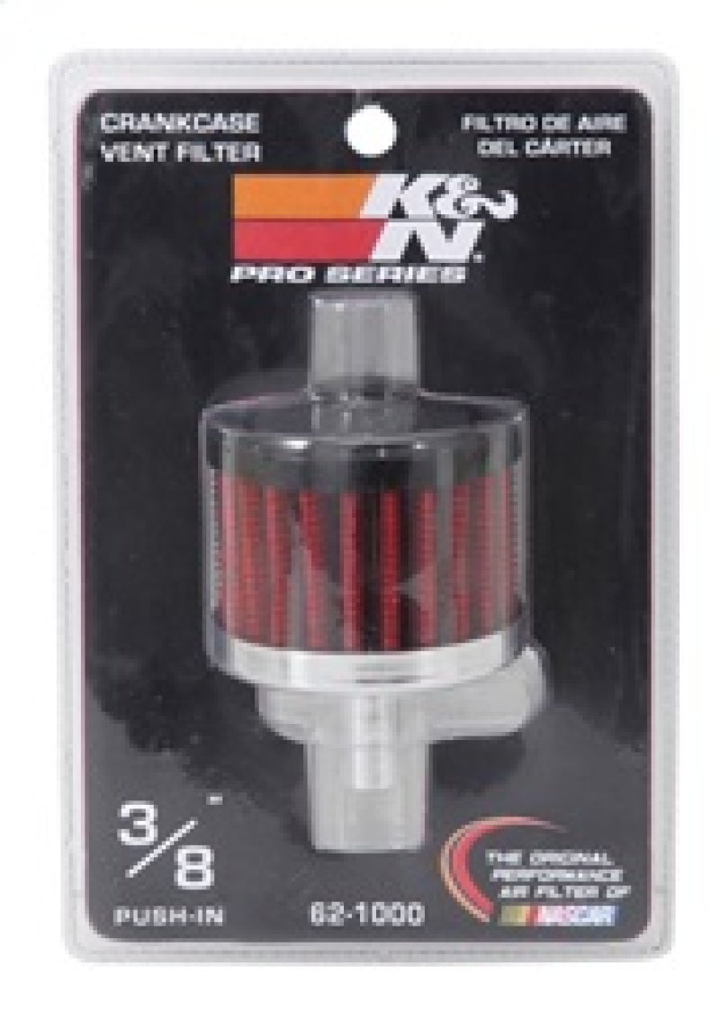 K&N Steel Base Crankcase Vent Filter 0.375in Vent OD x 2in OD x 1.5in Height-thumbmail-7