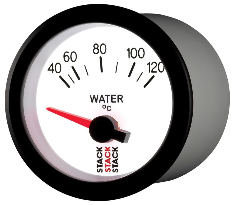 Autometer Stack 52mm 40-120 Deg C M10 Male Electric Water Temp Gauge - White-thumbmail-2