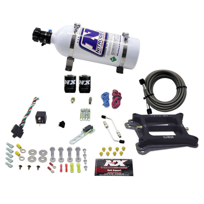 Nitrous Express 4150 4-BBL/Gasoline Nitrous Kit (100-500HP) w/5lb Bottle-thumbmail-2