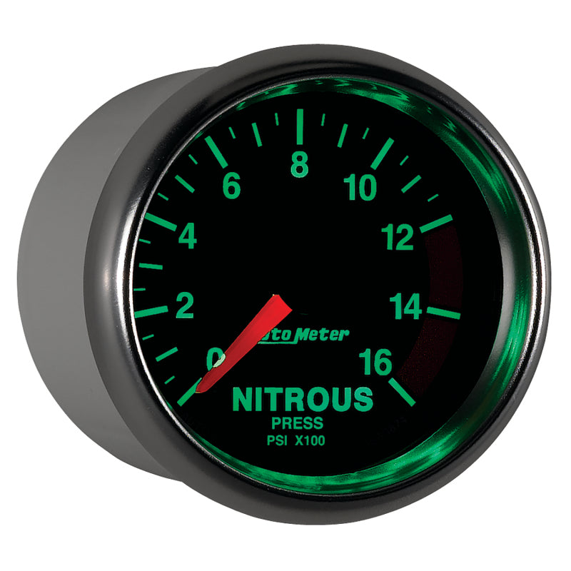Autometer GS 2 1/16in. 1600PSI Nitrous Fuel Pressure Gauge-thumbmail-2
