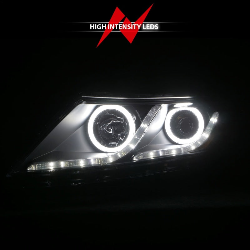 ANZO 2011-2013 Kia Optima Projector Headlights w/ Halo Black (CCFL)-thumbmail-5