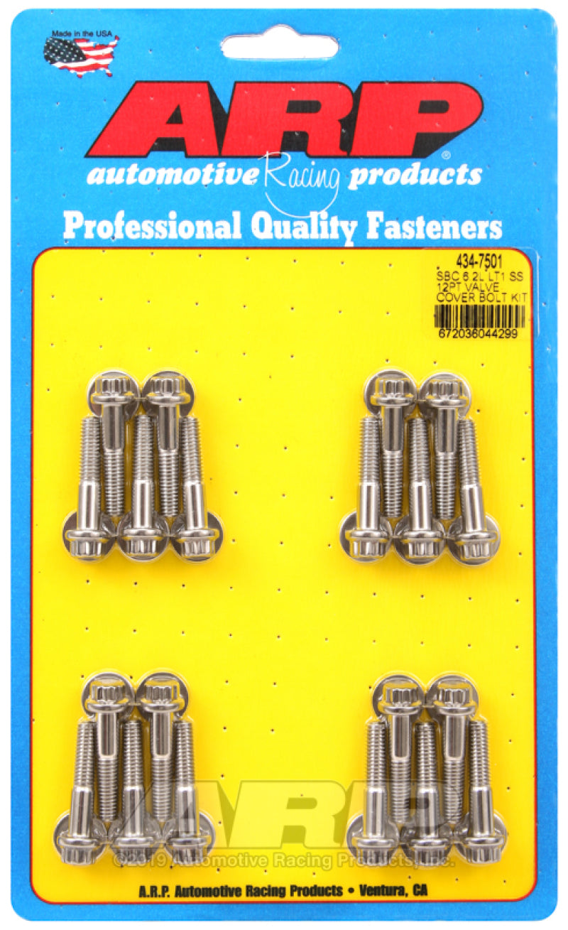 ARP Chevy LT1 6.2L Valve Cover 12pt Stainless Steel Bolt Kit-thumbmail-1