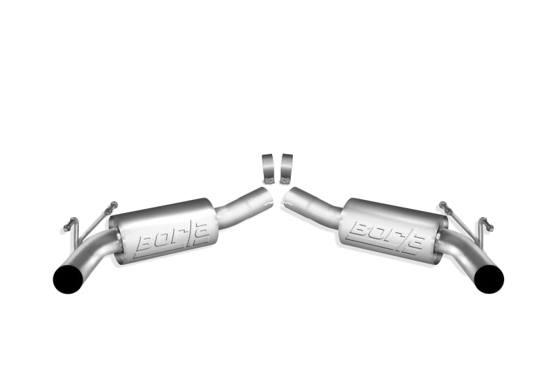 Borla 10-11 Chevy Camaro SS Coupe/Convertible 6.2L 8cyl SS S-Type Exhaust (REAR SECTION ONLY)-thumbmail-1