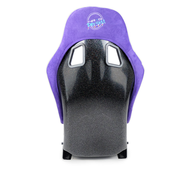 NRG FRP Bucket Seat PRISMA Edition w/ Pearlized Back Purple Alcantara - Medium-thumbmail-1