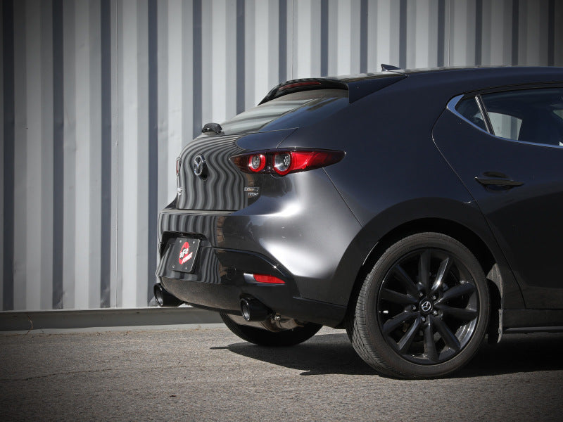 aFe 19-22 Mazda 3 L4 2.5L Takeda 3in to 2-1/2in 304 Stainless Steel Axle-Back Exhaust w/ Black Tip-thumbmail-2