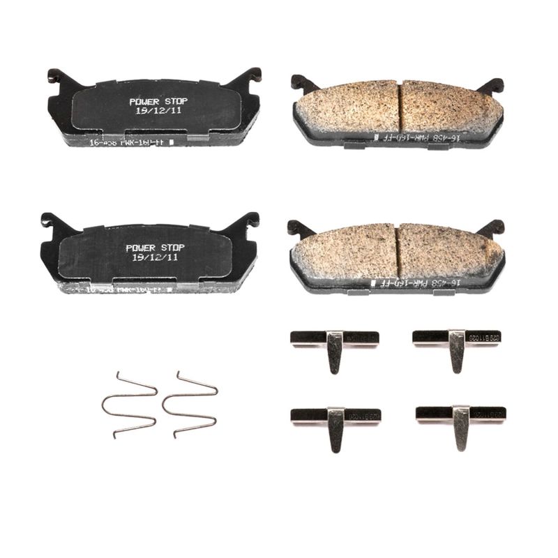 Power Stop 91-96 Ford Escort Rear Z17 Evolution Ceramic Brake Pads w/Hardware-thumbmail-1