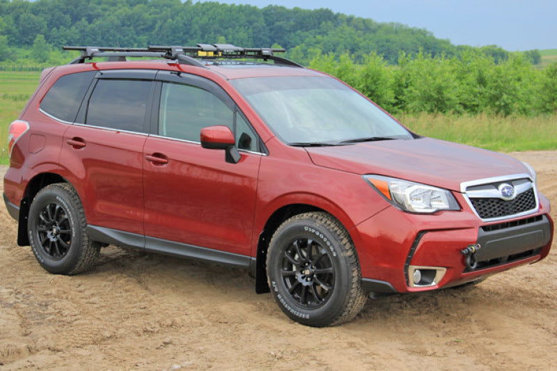 Rally Armor 14-18 Subaru Forester Black Mud Flap w/ Grey Logo-thumbmail-2