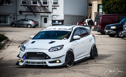 2013-2018 Ford Focus ST Ram Air BIG MOUTH (w/flare) - Intake Snorkel | Velossa Tech Design