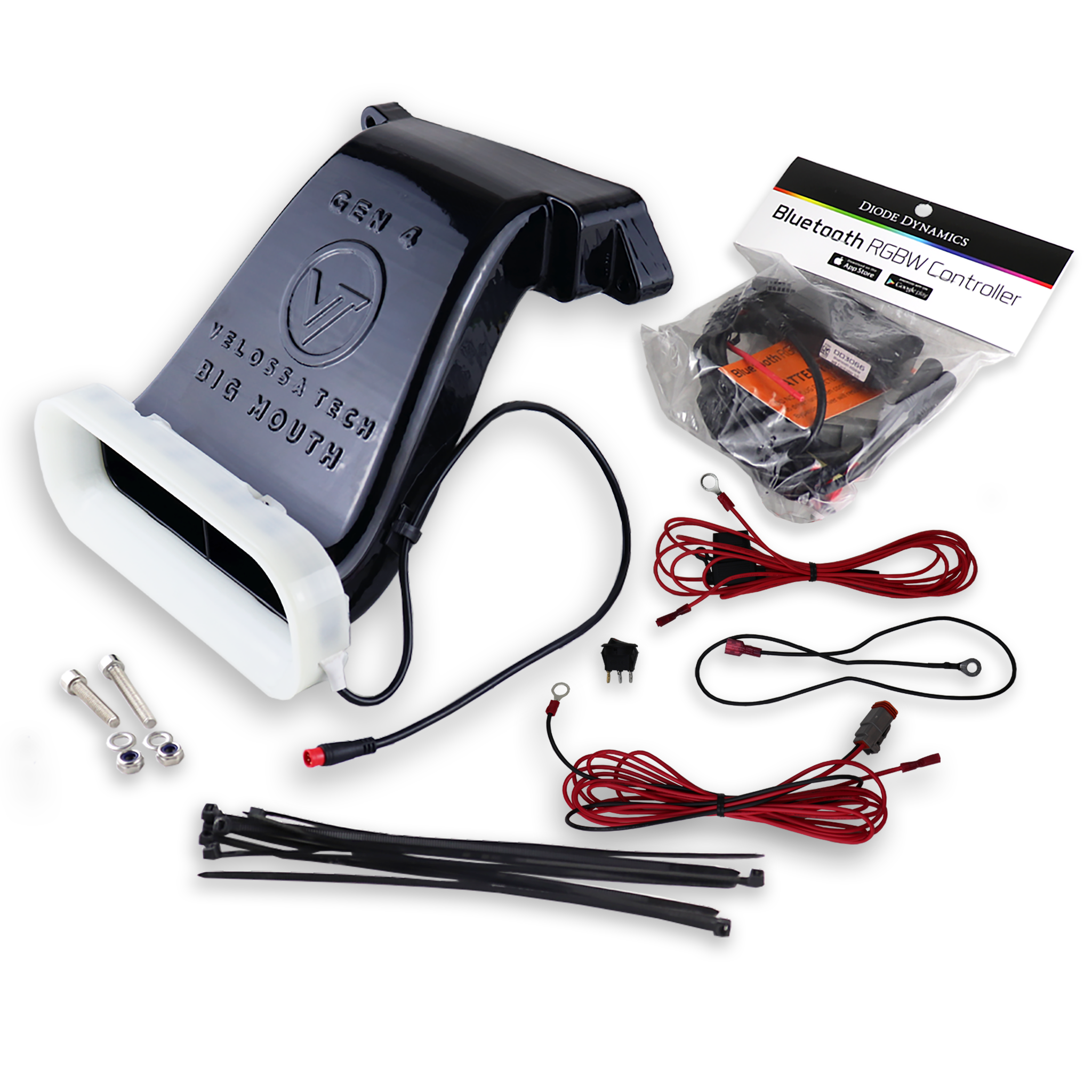 2016-2018 Ford Focus RS BIG MOUTH "LIT KIT" Ram Air Intake Snorkel | Velossa Tech Design