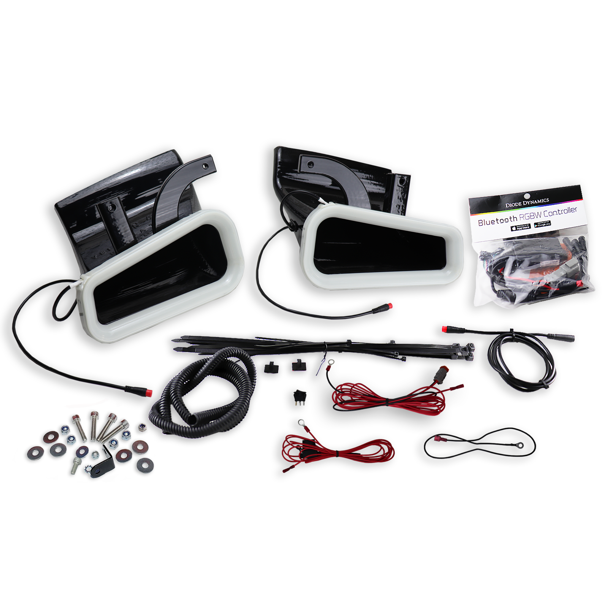 2014-2020+ Infiniti Q50 BIG MOUTH "LIT KIT" Ram Air Intake Snorkels| Velossa Tech Design