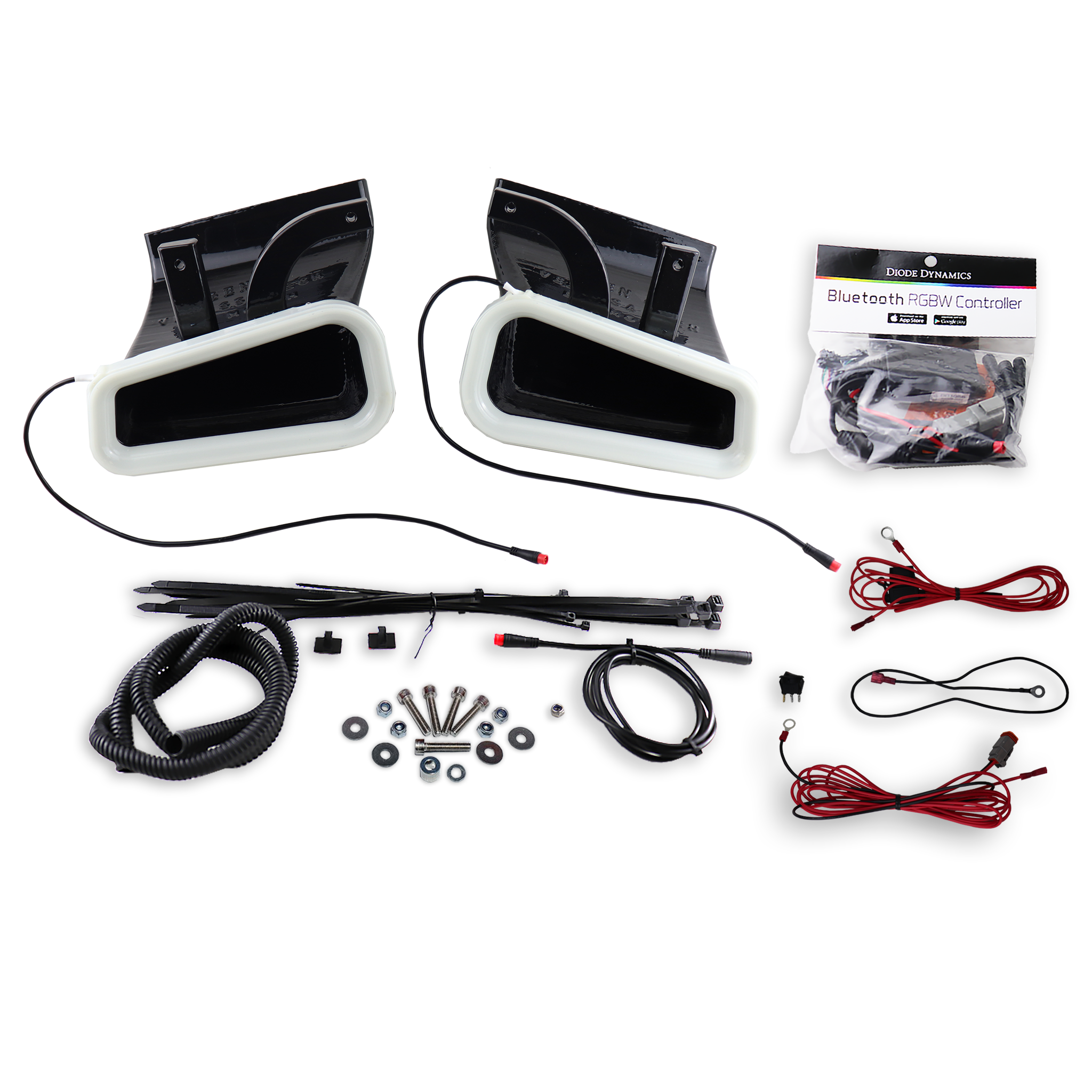 2016-2020+ Infiniti Q60 BIG MOUTH "LIT KIT" Ram Air Intake Snorkels | Velossa Tech Design