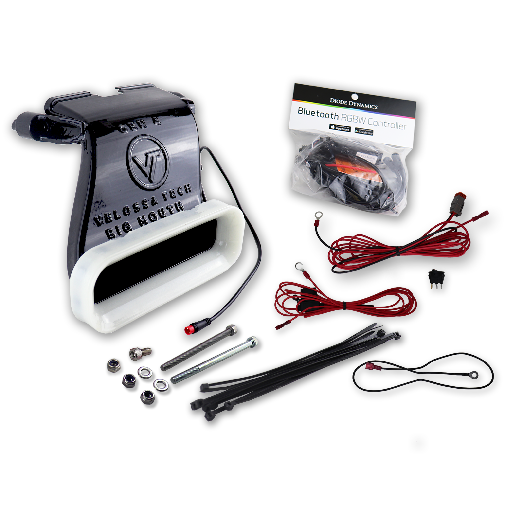 2017-2018 Hyundai Elantra Sport (2017-2018 Avante Sport, AD and Elantra SEL) BIG MOUTH "LIT KIT" Ram Air Intake Snorkel | Velossa Tech Design