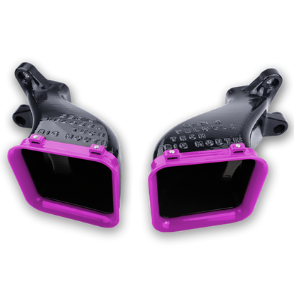 2017+ Genesis G80 3.3T Sport Dual BIG MOUTH Ram Air Intake Snorkels | Velossa Tech Design